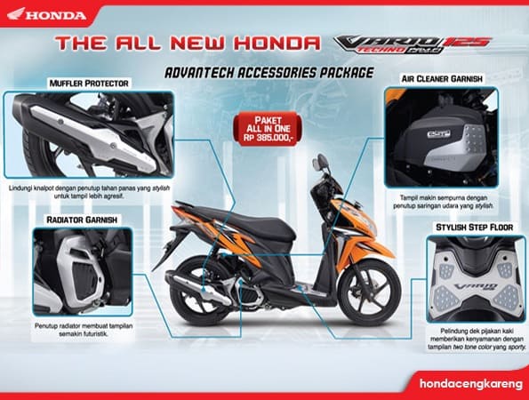 Aksesoris motor honda vario cw #6