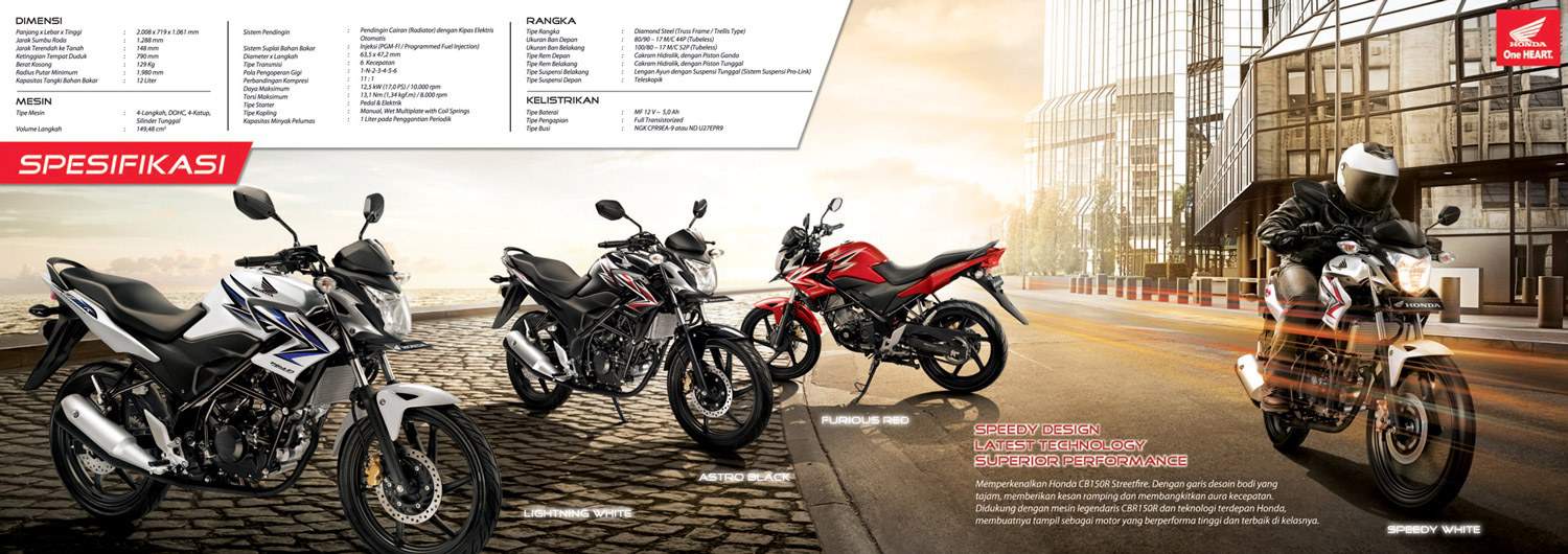 Brosur Motor Honda CB150R StreetFire