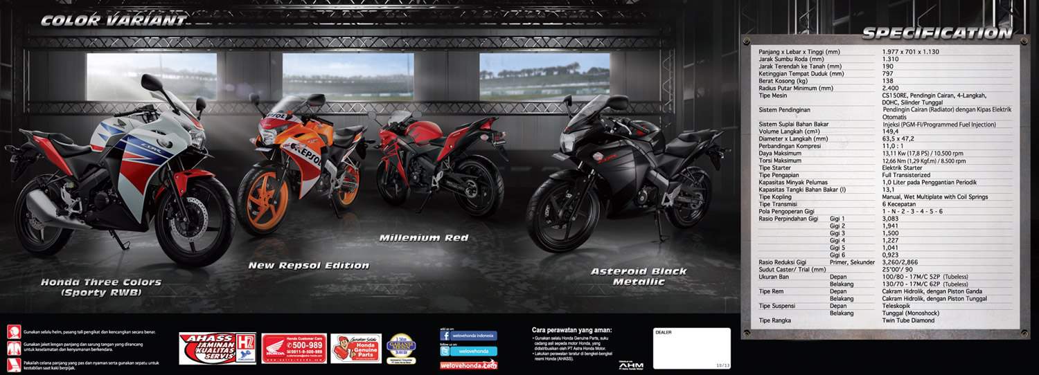 Brosur Motor Honda CB150R StreetFire