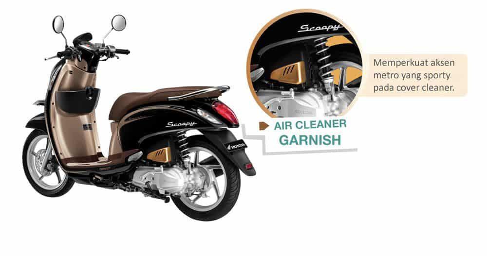 Air Cleaner Garnish Gold Scoopy FI