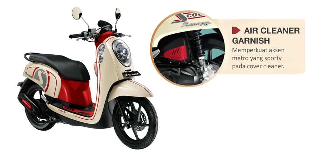 Air Cleaner Garnish Red Scoopy FI