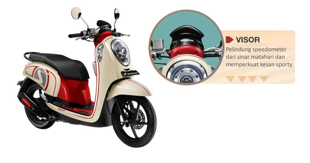 Visor Red Scoopy FI