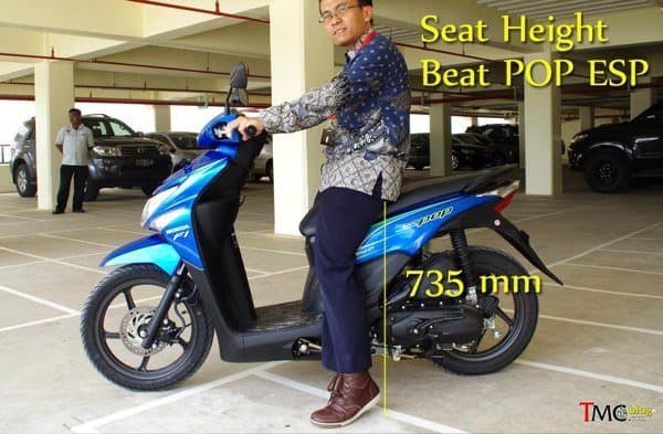 perhatikan tinggi seat height motor