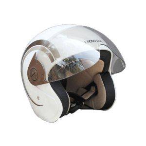 Helm Resmi Honda Scoopy White Brown