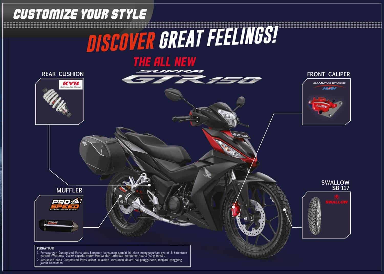 Aksesoris Resmi Motor Honda Supra GTR 150 Honda Cengkareng Aksesoris Resmi Motor Honda Supra GTR 150 Honda Cengkareng
