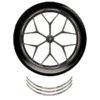 Stiker Velg Grey Metallic (Wheel Rim Sticker) Honda Sport Velg Ring 17