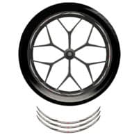 Stiker Velg Grey Metallic (Wheel Rim Sticker) Honda Sport Velg Ring 17