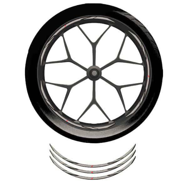 Wheel Rim Sticker Grey