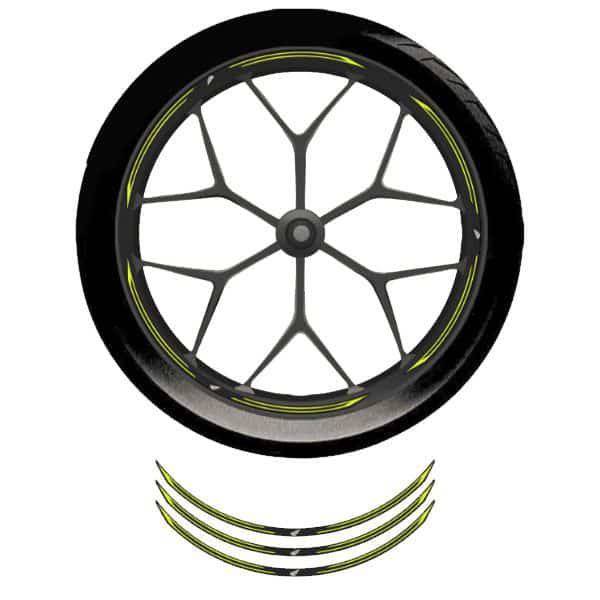 Wheel Rim Sticker Yellow