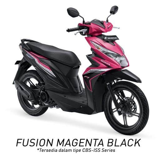 honda beat esp cbs iss k81 fusion magenta black