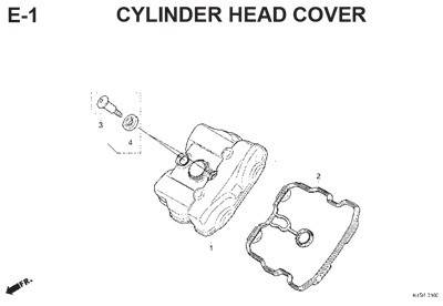 e1 cylinder head cover