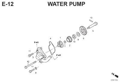 e12 water pump