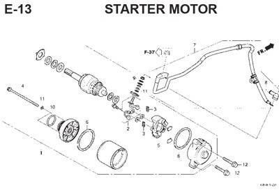 e13 starter motor