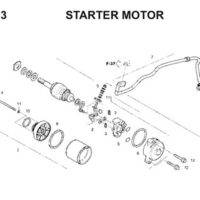 E13 Starter Motor