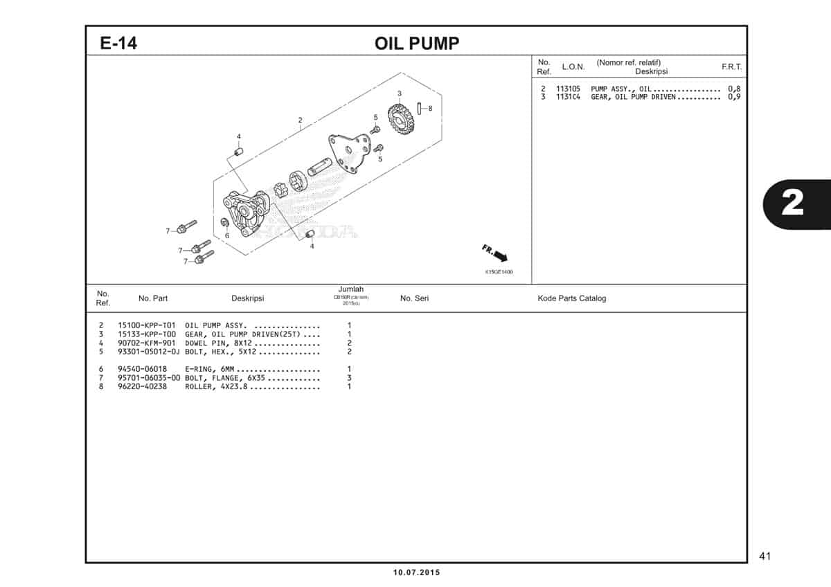 E14 Oil Pump