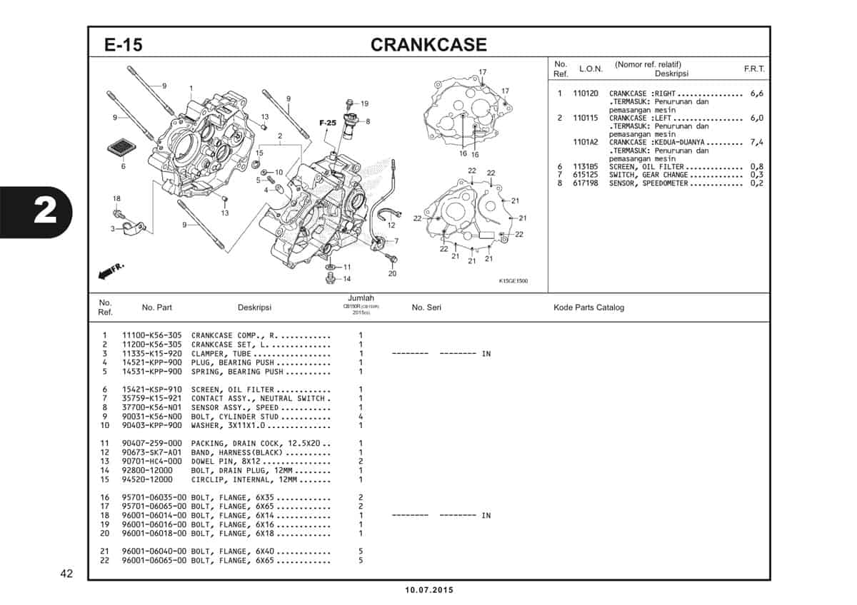 E15 Crankcase