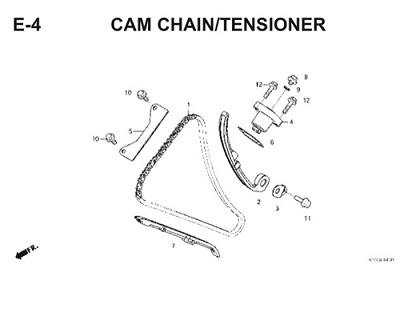 E4 Cam Chain Tensioner