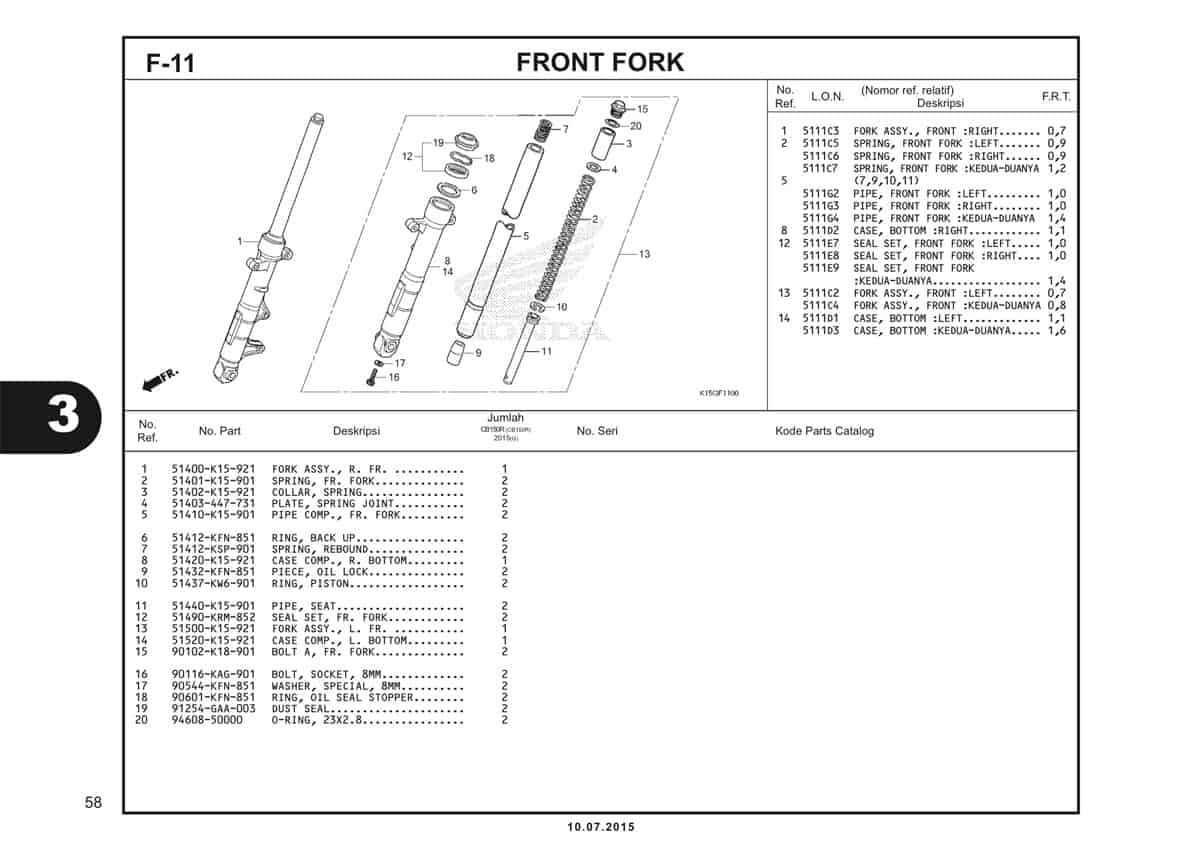 F11 Front Fork