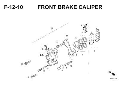 F12 10 Front Brake Caliper.