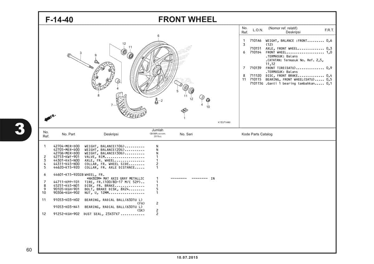 F14 40 Front Wheel