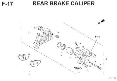 f17 rear brake caliper