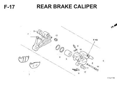 F17 Rear Brake Caliper