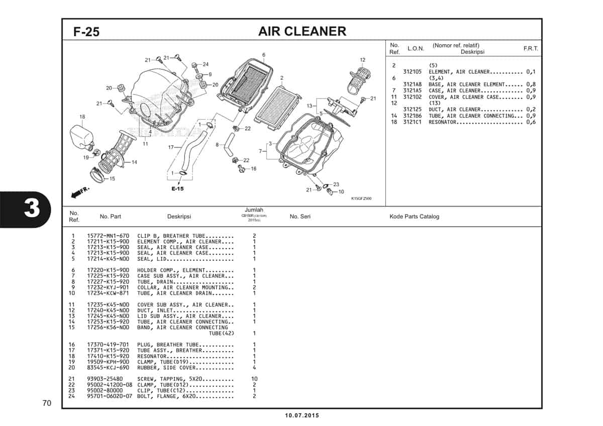 F25 Air Cleaner