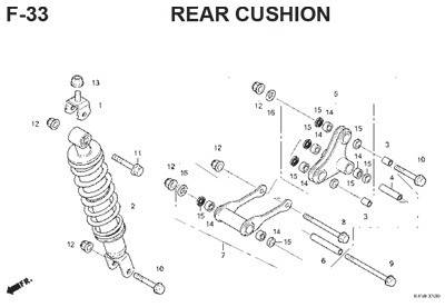 f33 rear cushion