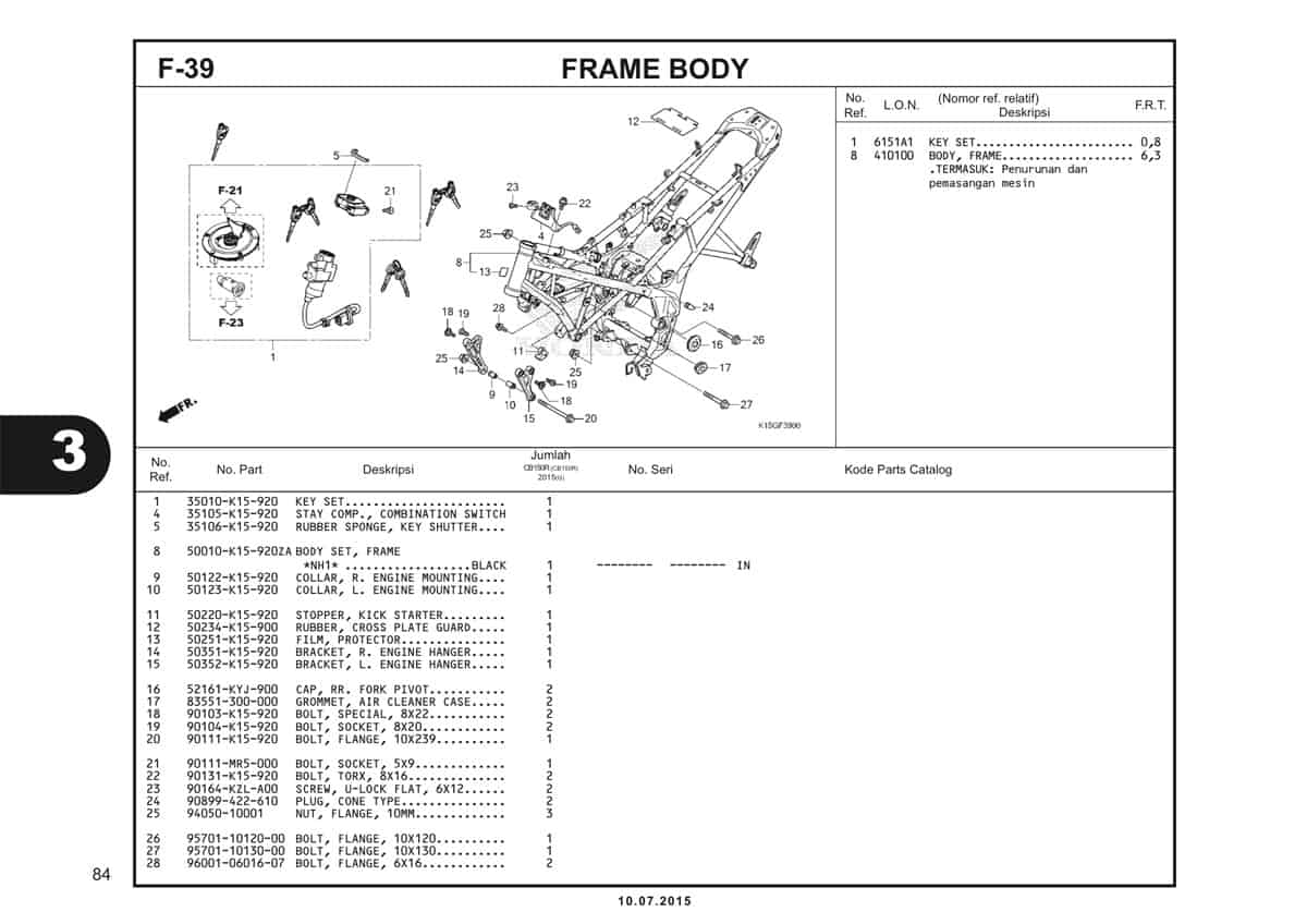 F39 Frame Body