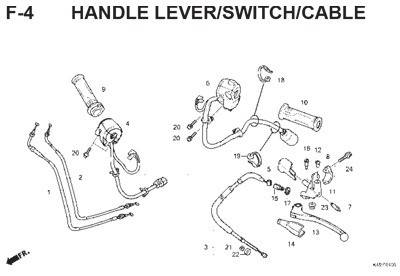 f4 handle lever switch cable