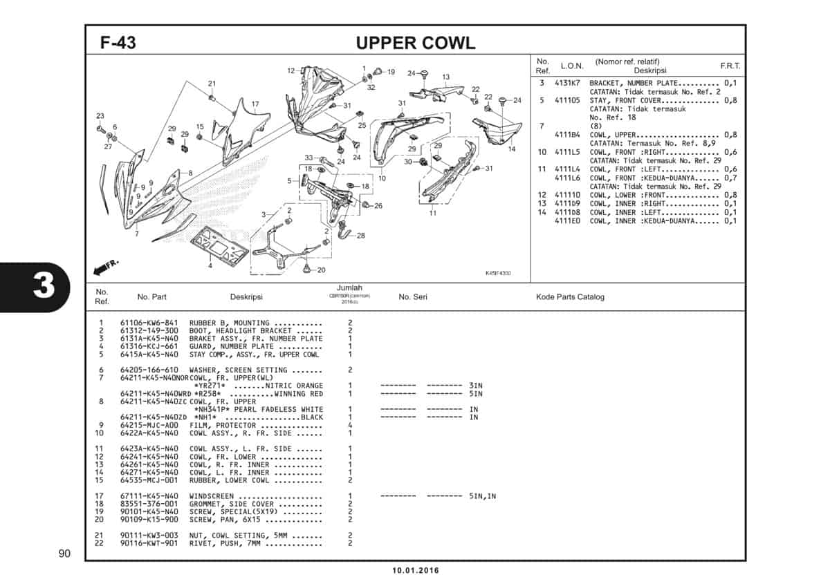 f43 upper cowl - 1