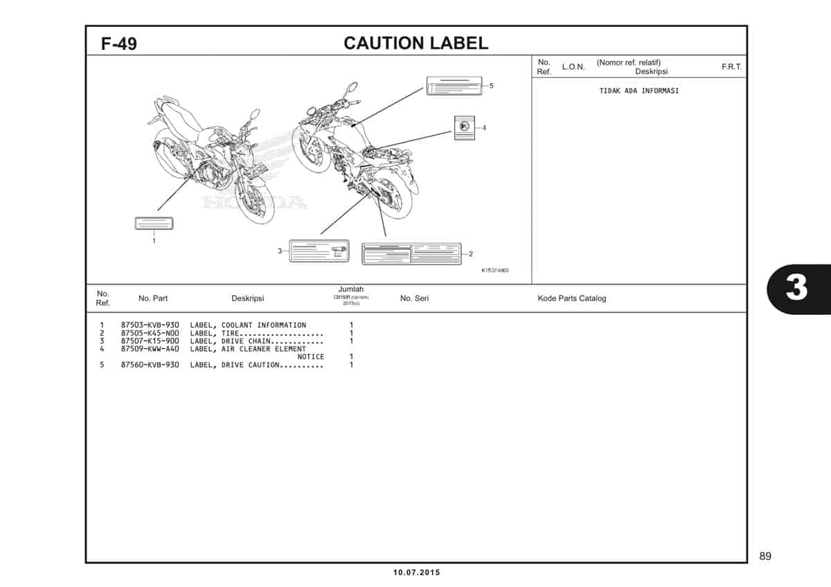 F49 Caution Label