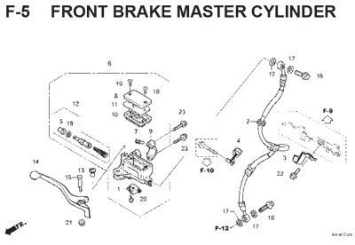 f5 front brake master cylinder