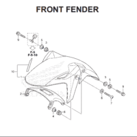 F10 – Front Fender – Katalog Honda CBR 150R K45G