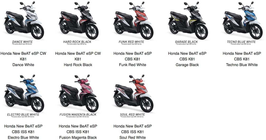 Katalog Suku Cadang Honda BeAT  eSP K81 Honda Cengkareng