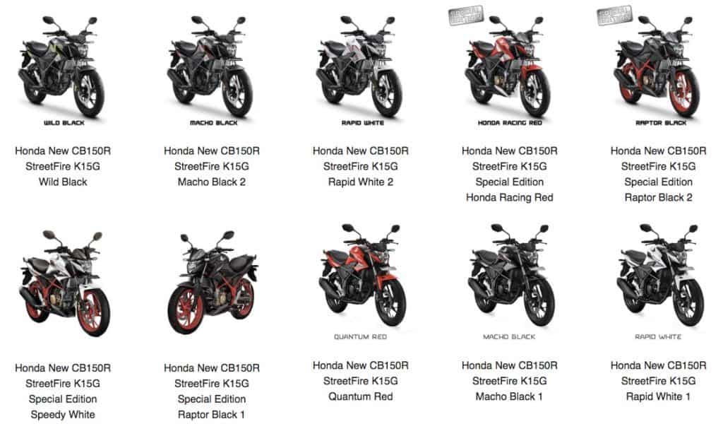 Katalog Suku Cadang Honda New CB150R StreetFire K15G