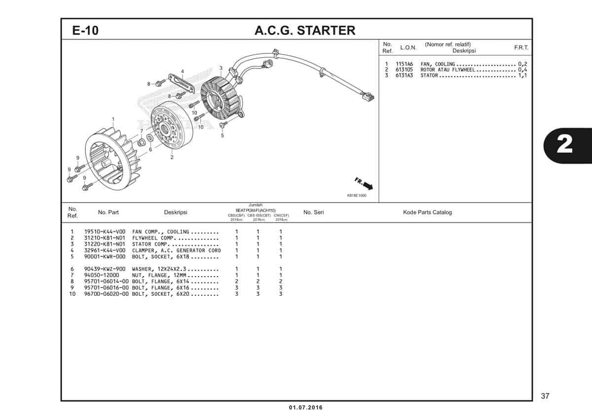  E10 A.C.G Starter