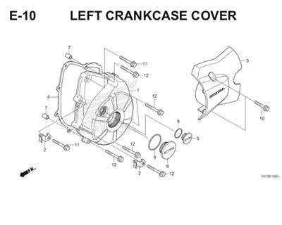 E10 Left Crankcase Cover Katalog Blade K47 Thumb