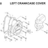 E10 Left Crankcase Cover Thumb