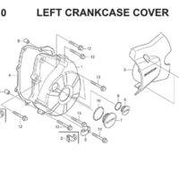 E10 Left Crankcase Cover Thumb