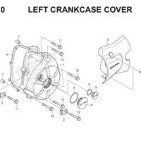 E10 Left Crankcase Cover Thumb