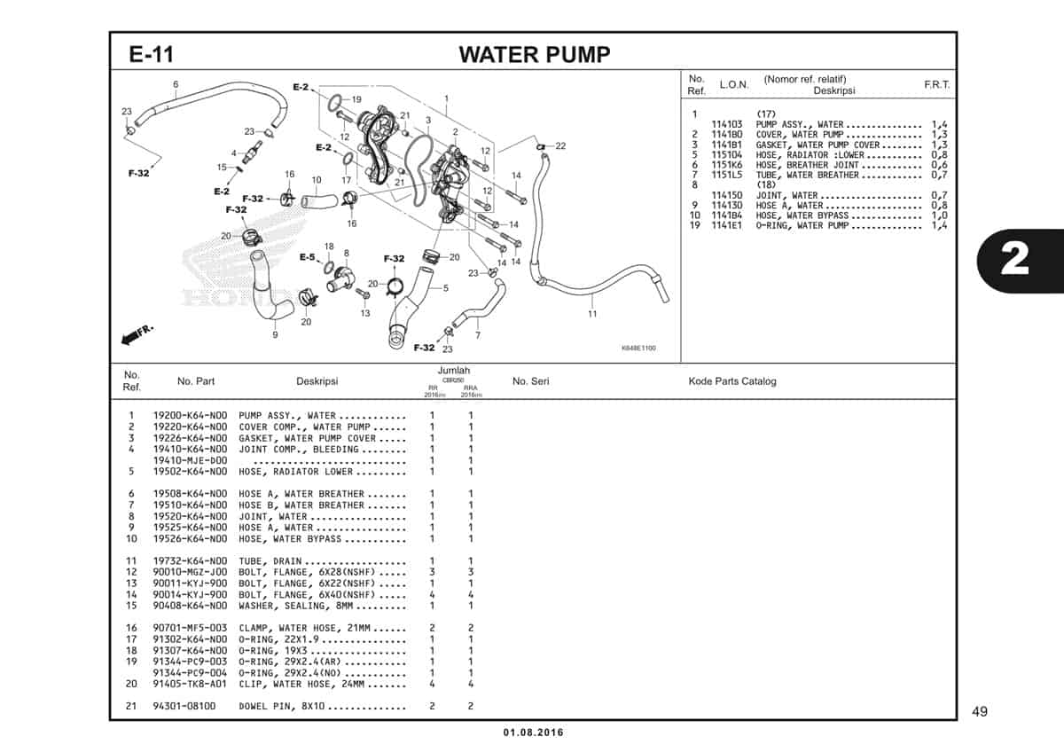  E11 Water Pump 1