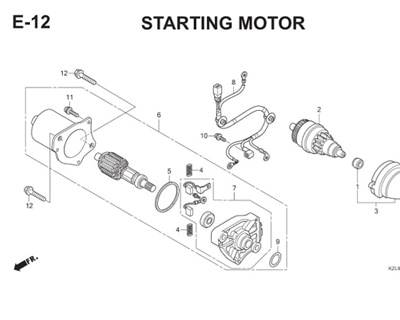 E12 Starting Motor Thumb