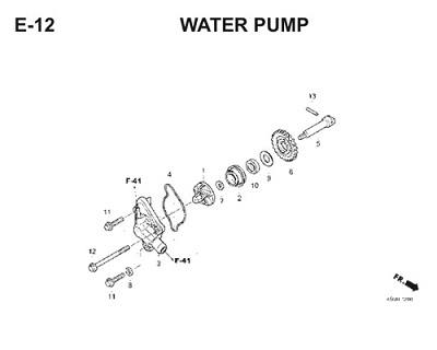 E12 Water Pump Thumb