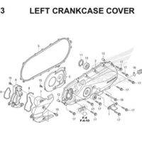 E13 Left Crankcase Cover Thumb