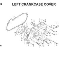 E13 Left Crankcase Cover Thumb