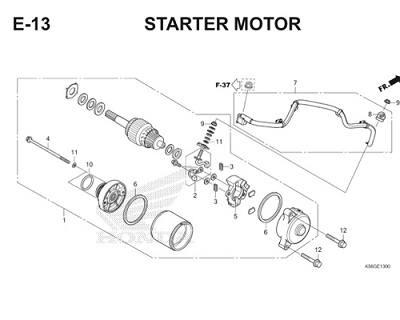 E13 Starter Motor Thumb