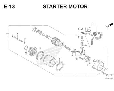 E13 Starter Motor Thumb