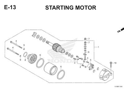 E13 Starting Motor Thumb