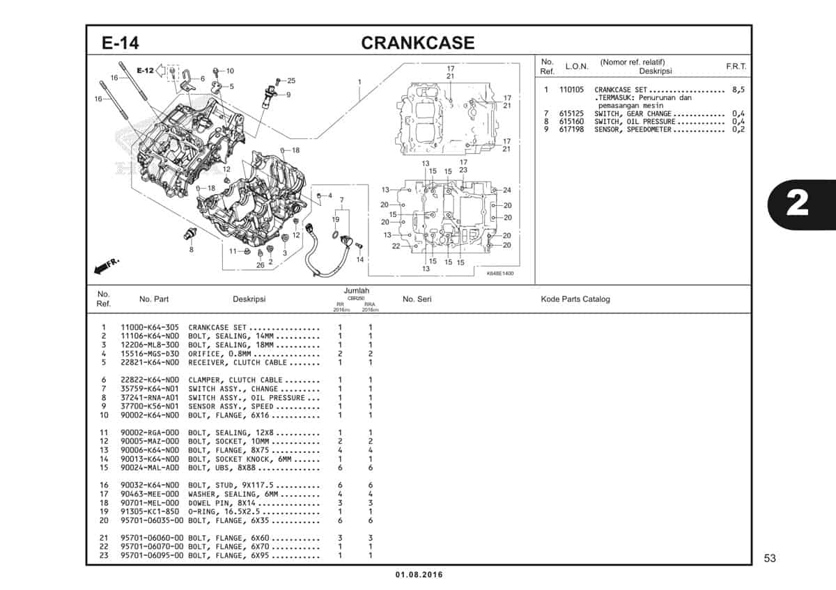 E14 Crankcase 1